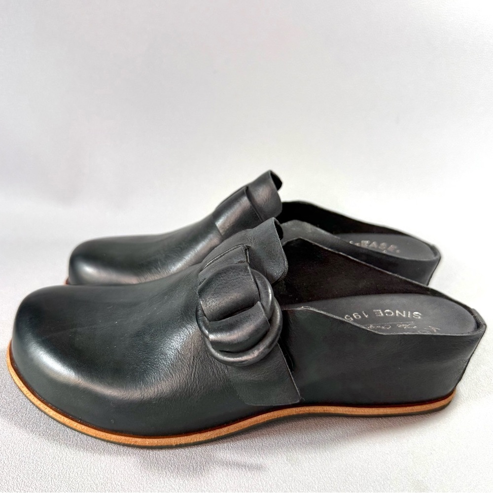 Kork-Ease Kori Black Leather Slip-On Clogs NWOT - Picture 4 of 11
